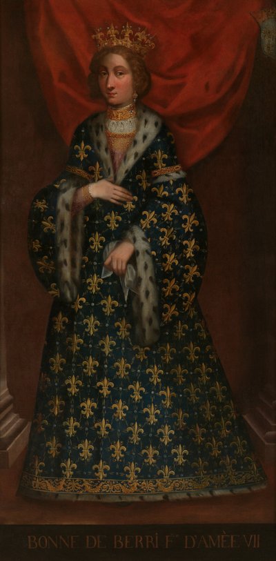 Portrait of Bona di Berry, Wife of Amedeo VII by Unbekannt Unbekannt